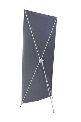 Eco-Sovlent  Satin Grey Back PET Film 350mic/450GSM for X Banner / display/ Roll up Banner stand