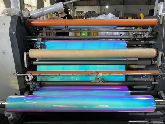 Removable Self-Adhesive Laser Color Decorative Glass Film PET Vinyl Color holographic rainbow film laser film