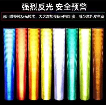 Self Adhesive Traffic Safety Road Sign High Strength Reflective Film Sheeting / Reflective Vinyl Road Traffic Sign