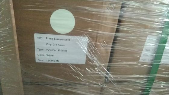 Αυτοκόλλητο βινυλίου ανακλαστικό για εκτύπωση με οικολογικούς διαλύτες/διαλύτες/UV με χαρακτηριστικό φωσφορισμού στο σκοτάδι και αντοχή στην UV ακτινοβολία
