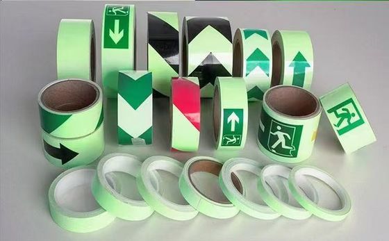 Περιοχή θερμοκρασίας -40 έως 80 βαθμούς Κελσίου Αντανακλαστικά αυτοκόλλητα βινυλίου με κίτρινο πράσινο/πράσινο