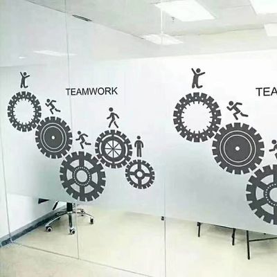 Ανθεκτικό στην υπεριώδη ακτινοβολία αυτοκόλλητο ματ glitter αυτοκόλλητο παραθύρου PVC Film πάχους 100mic 30% διαπερατότητα